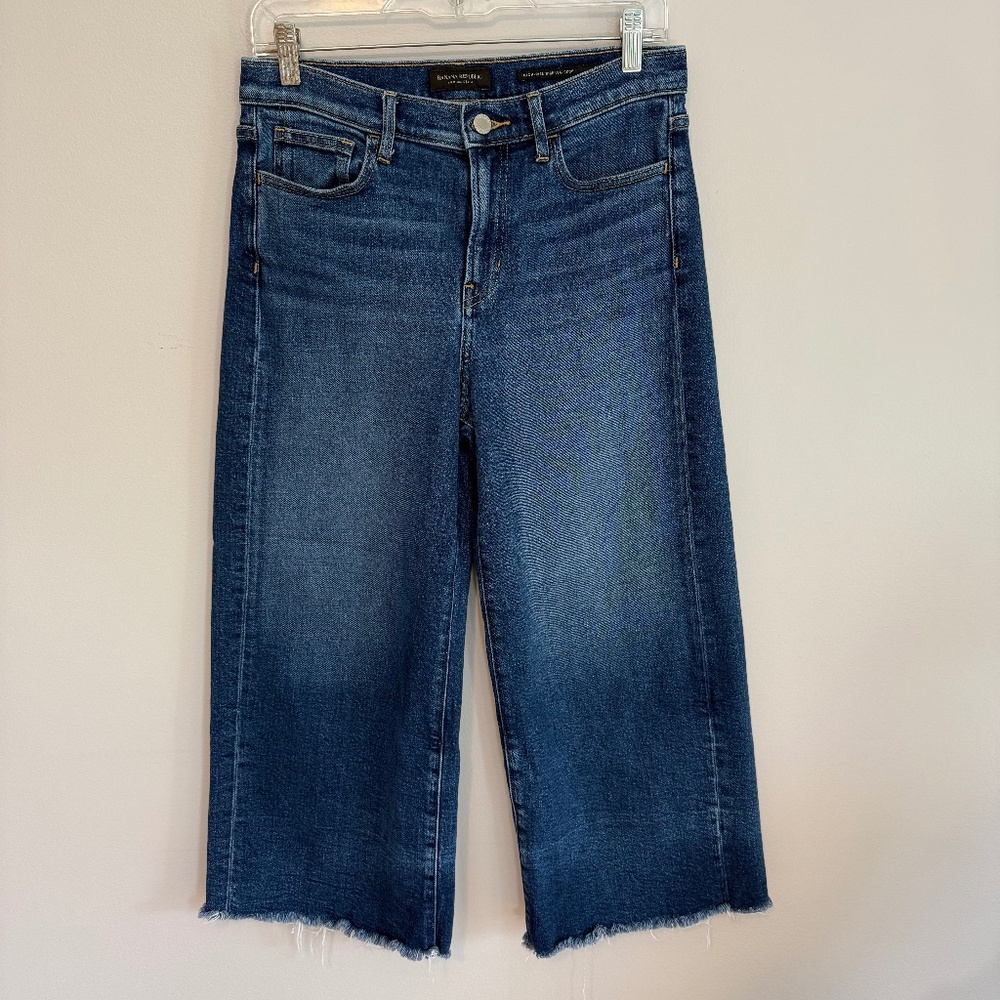 Banana Republic High Rise Wide Leg Crop Jean, size 28P